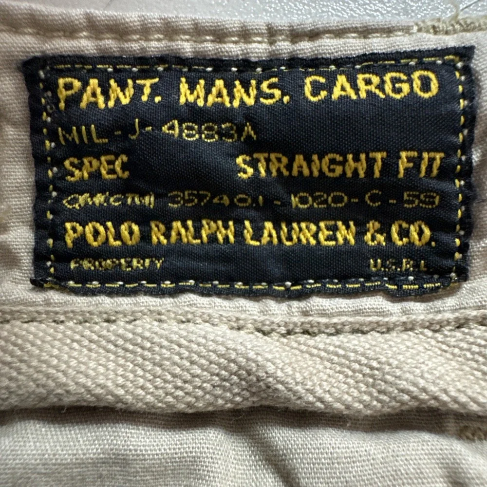 VTG Polo Ralph Lauren Military Spec Cargo Pants Mens 36x30 (34x30) MIL-J-4883A